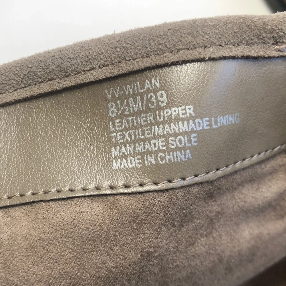Vince Camuto Tan Suede mid calf Wilan boots